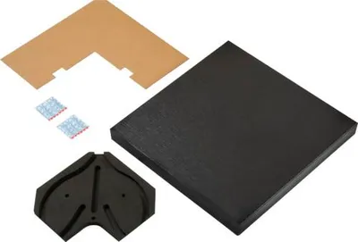 Produktbild von Drehteller für Möbel EasySpin 490x490 mm schwarz inkl. Steuerkurve