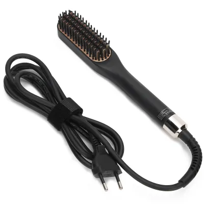 Immagine prodotto di Pettine elettrico per raddrizzare la barba - Spazzola multifunzionale per raddrizzare la barba da uomo, spina 100-240V EU