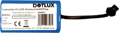 Produktbild von DOTLUX Ersatzakku für LED Notleuchte EXITtop 5098 8h