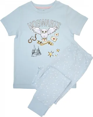 Obrázek produktu pro Harry Potter - Pyžamo s dlouhými kalhotami pro dívky s krátkým rukávem BI54148 (104) (Baby blue)
