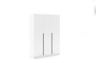 Produktbild von Nina 3 Kleiderschrank - Weiß - 150 x 42 x 215 cm