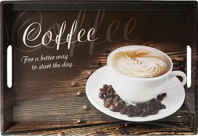 Produktbild von KESPER Serviertablett, Motiv: Coffee, 50 x 35 x 4,5 cm 77397