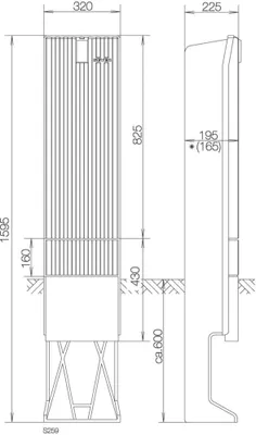 Produktbild von ABN Anschlusssäule SL162P