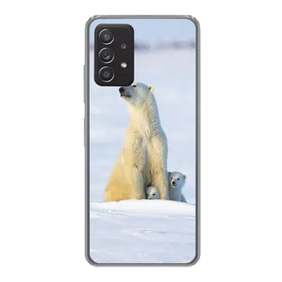 Produktbild von MuchoWow® Handyhülle Schutzhülle Hülle für Samsung Galaxy A53 5G Eisbär - Schnee - Jungtiere Silikon Softcase Handy Hülle - Schutzabdeckung