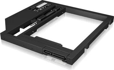 Produktbild von IB-AC649 Adapter für eine 2,5" HDD/SSD (schwarz, in Notebook DVD-Schacht)