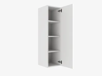 Produktbild von PLATAN ROOM Hängeschrank 105 cm hoch Wandschrank für Wohnzimmer Vitrinenschrank Hochschrank in Hochglanz