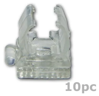 Clip für Lichtschläuche 10er Set - (12-13mm) - 2,5x2,5cm - Parallelverlegung