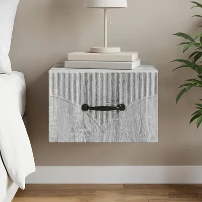 Immagine prodotto di Maison Exclusive - Comodino da parete Sonoma grigio 34,5 x 33 x 20 cm
