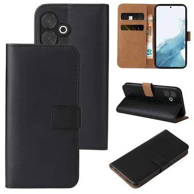 Produktbild von Handyhülle für Xiaomi Redmi 13 Klapphülle Bookcase Flip Cover Hülle Handy Tasche Etui Farbe: Schwarz