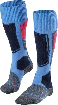 Image de Chaussettes de ski FALKE SK1 pour femmes, bleu clair, taille 41-42