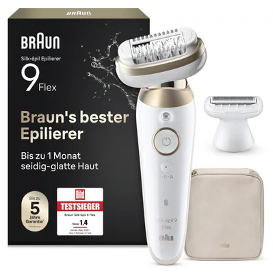 Produktbild von Braun Epilierer Damen Silk·épil 9 Flex, Ladyshaver, 9-041 3D, Gold
