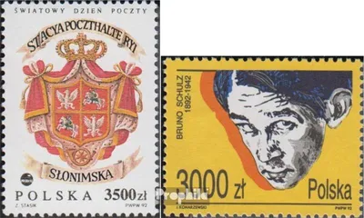 Produktbild von Briefmarken Polen 1992 Mi 3399,3400 (kompl.Ausg.) gestempelt Posttag