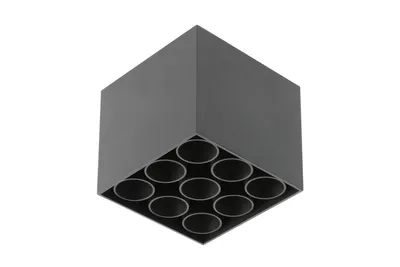 Image de Plafonnier LED GTV ARTEMIDA 20 W, 1920 lm, 4000 K, IP20, 38°, noir, carré – Plafonnier moderne