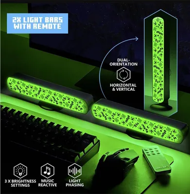 Produktbild von Paladone Minecraft Light Bar Lampe Grün  Grün One Size