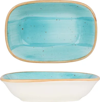 Zdjęcie produktu dla Miska do serwowania Bonna - Aqua - Porcelana - 12x8,5 cm