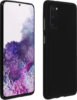 Produktbild von Avizar, Gelhülle (frosted) für Samsung Galaxy S20, Schwarz