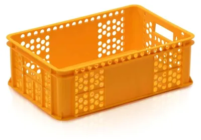 Produktbild von 2 Stück Bäckerkisten 60x40x20 in Gelb aus PE
