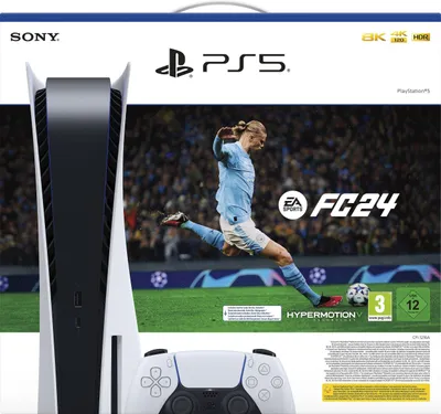 Obrázek produktu pro Sony Playstation 5 Disk Edition 825GB White + EA Sports FC24 Neu