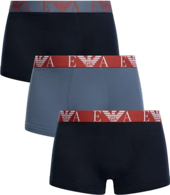 Produktbild von EMPORIO ARMANI Herren-Boxershorts, 3er-Pack, sichtbarer Gummizug, elastische Baumwolle, Art. EM000259 AF10778, M, Cotone 95%,Elasthan 5%