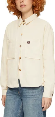 Produktbild von QS Damen 2151936 Cord Overshirt, Weiß 510, 40 EU