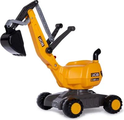 Produktbild von Rolly Toys Bagger JCB gelb - Spielzeugbagger 102 cm für Kinder