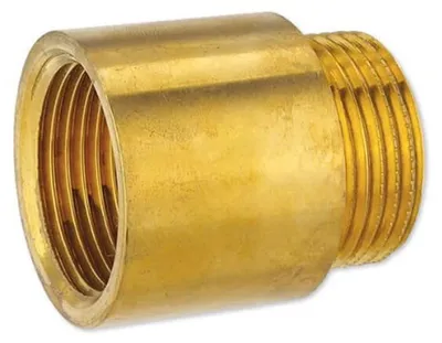 Obrázok produktu pre Závitové kovanie mosadzný kohútik 1/2" AG x 1/2" IG 25 mm