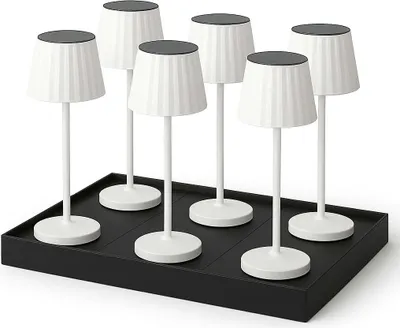 Produktbild von Set Mit 6 Tischlampen Mit Fuß ABBY h29cm