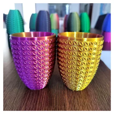 Produktbild von Zweifarbiges Seiden-PLA-Filament Gold Lila 1,75 mm 1 kg für 3D-Drucker