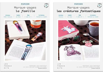 Produktbild von 2 Bastelset aus Papier – 8 Lesezeichen