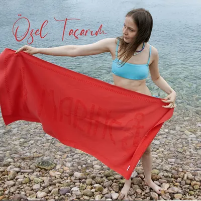 Produktbild von Anemoss Strandtuch 70x140 cm – 100 % Baumwolle, saugfähig & weich – Maritimes Motiv mit Anker – Für Strand, Pool, Zuhause & Yoga geeignet