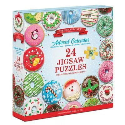 Immagine prodotto di Eurographics Puzzle-Adventskalender - Christmas Donuts, 24 x 50 Teile, 12.5 x 12.5 cm, 9924-5806