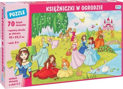 Obrázek produktu pro Puzzle Księżniczki w Ogrodzie 70 elementów