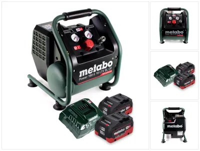 Produktbild von Metabo Power 160-5 18 LTX BL OF Akku Kompressor 18 V 8,0 bar Brushless + 2x Akku 10,0 Ah + Ladegerät