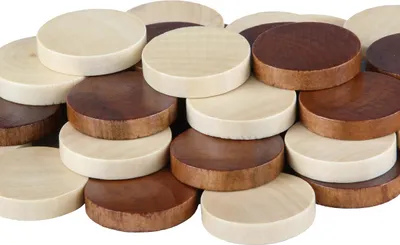 Immagine prodotto di Pezzi di legno (pietre) per dama 100 quadrati