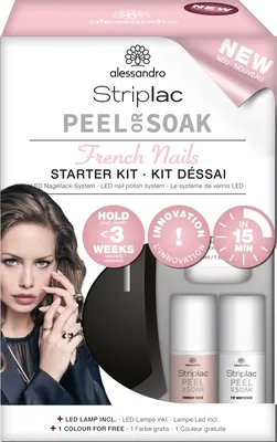 Produktbild von Alessandro Striplac Peel or Soak French Nails Starter Set