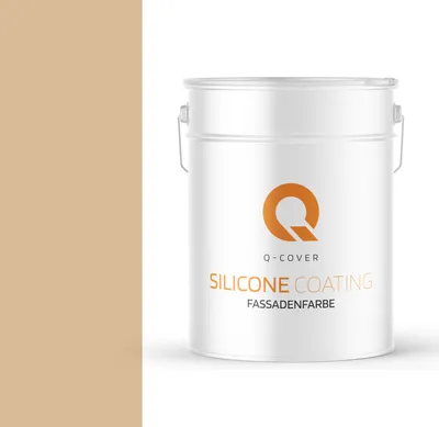 Produktbild von Silikonharz Fassadenfarbe | Aussenfarbe | Außen Wandfarbe | Hausfarbe | Außenfarbe | Wetterfest | Beige 10L