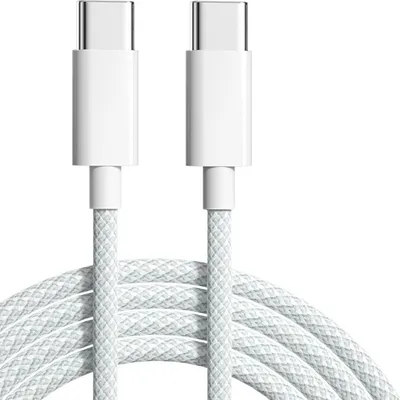 Image de INF Pack de 2 câbles USB C vers C de 1,5 m Blanc