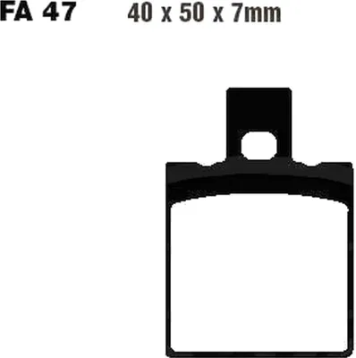 Produktbild von Bremsbeläge Hinterrad für Yamaha SZR 660 Baujahr 1995-1998 Bremsklotz von EBC - Neu