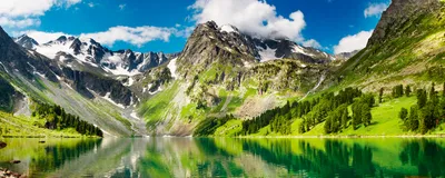 Produktbild von Fototapete - Lake 375x150cm - Vliestapete