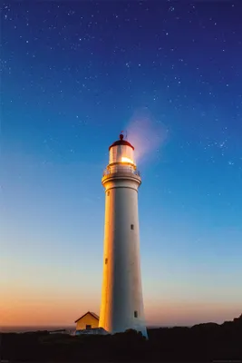 Produktbild von Leuchtturm Poster Sternenhimmel