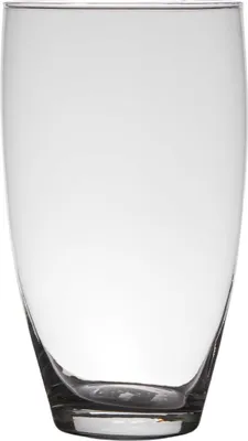 Produktbild von INNA-GLAS Runde Tischvase Glas Henry, klar, 25cm, Ø14cm - Blumenvase