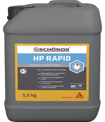 Produktbild von Sika Schönox HP Rapid Grundierung 5,5 kg, lösemittelfreie 1K-PU Grundierung, Haftvorstrich für Restfeuchte, innen/außen, Kanister