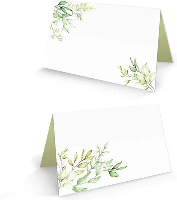 Immagine prodotto di Decorazioni da tavola bianco-verde con foglie di eucalipto: decorazioni per matrimoni e compleanni