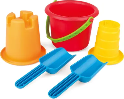 Produktbild von Hape Strandset 5in1 Eimer Schaufel