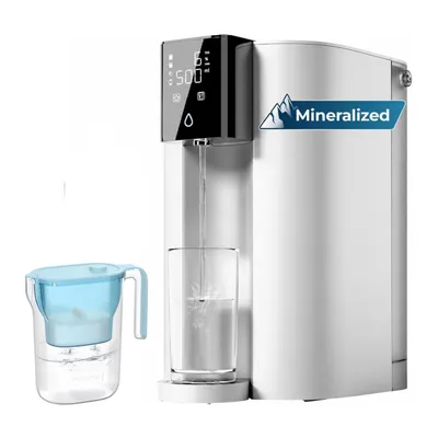 Produktbild von Waterdrop C1SL Alkalische Mineral-Osmoseanlage mit einer zusätzlichen WD-PT-05B-L Wasserfilterkanne