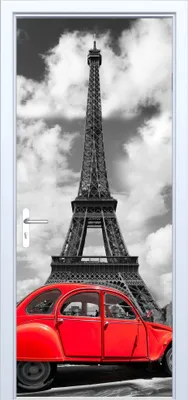Immagine prodotto di Adesivo per porte in tessuto Torre Eiffel 021PD