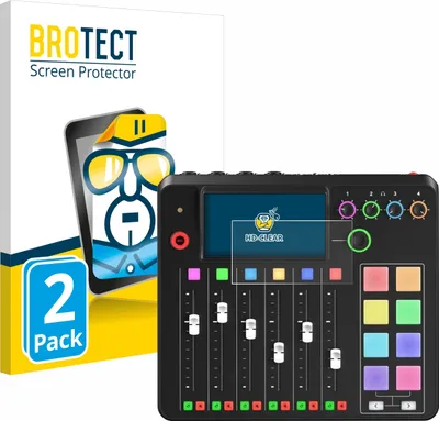 Produktbild von 2x Für Rode Rodecaster Pro II Schutzfolie BROTECT Displayschutz Display Schutz Folie Klar Transparent
