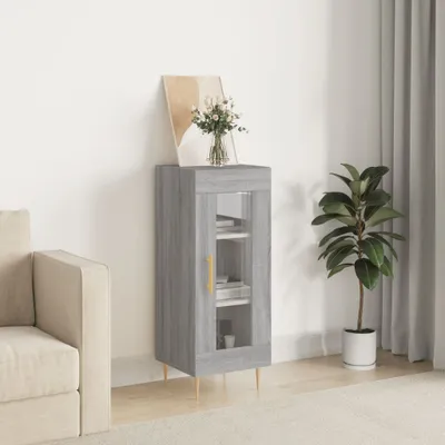 Produktbild von The Living Store Sideboard Grau Sonoma 34,5x34x90 cm Holzwerkstoff