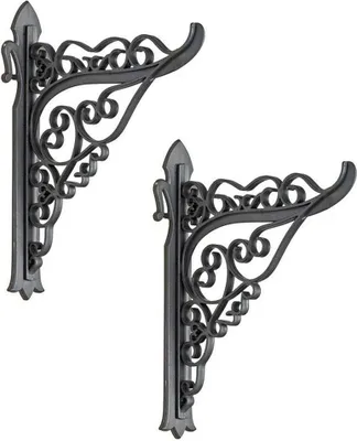 Produktbild von 2 St. Wandhalterung für Blumen Ampel Halter Halterung Haken Kunststoff Wand