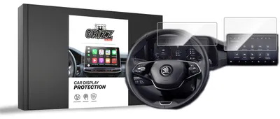 Produktbild von Keramische Autodisplayfolie 2in1 für Skoda Kodiaq 13" (2024-2025), Grizz Protector